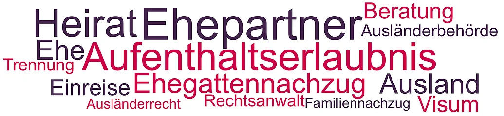 Ein ausländischer Partner kann durch eine Heirat eine Aufenthaltserlaubnis im Rahmen des Familiennachzugs bekommen. Je nach Konstellation ist das Aufenthaltsrecht an unterschiedliche Voraussetzungen geknüpft.
