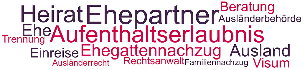 Aufenthaltserlaubnis für Ehegatten Ein ausländischer Partner kann durch eine Heirat eine Aufenthaltserlaubnis im Rahmen des Familiennachzugs bekommen. Je nach Konstellation ist das Aufenthaltsrecht an unterschiedliche Voraussetzungen geknüpft.