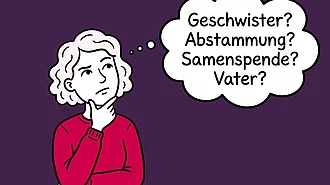 Eine Frau sucht mögliche Geschwister, die vom selben Samenspender als Vater abstammen.
