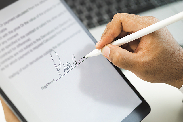 Unterschrift befristeter Arbeitsvertrag