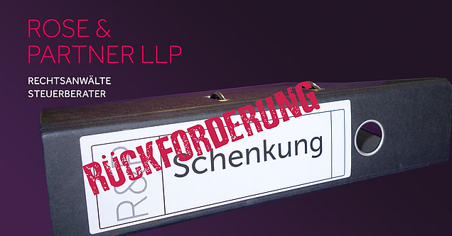 Rückforderung Schenkung