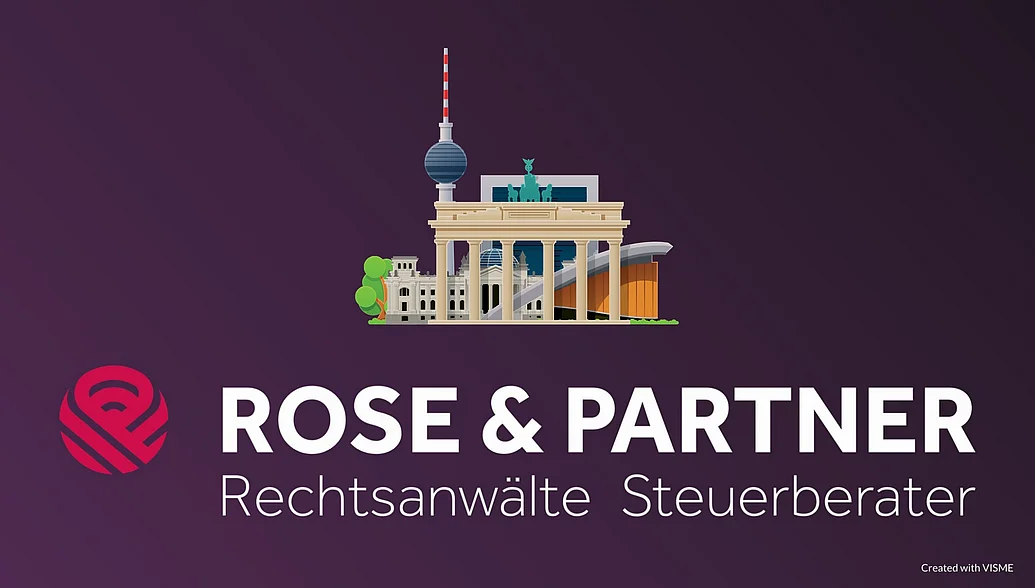 Anwalt Fachanwalt für Gesellschaftsrecht Berlin Logo Berlin und ROSE & PARTNER Rechtanwälte Steuerberater