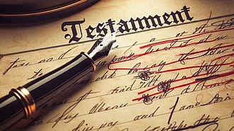 Testament handschriftlich durchgestrichen