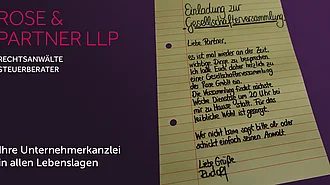 Virtuelle Gesellschafterversammlung