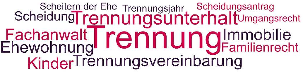 Rund um die Trennung gibt es viele rechtliche Themen, wie zum Beispiel den Trennungsunterhalt oder eine Trennungsvereinbarung.