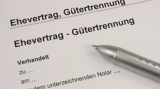 Ehevertrag Gütertrennung
