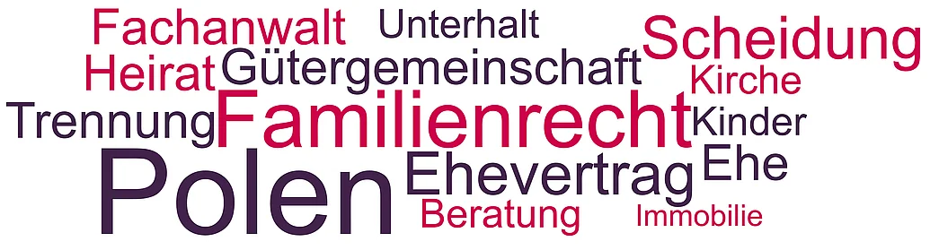 Anwalt Familienrecht Polen Die großen Themen im polnischen Familienrecht sind Eheschließung, Ehevertrag, Scheidung und Unterhalt. Einige Rechtsanwälte beraten grenzüberschreitend in Polen und Deutschland.