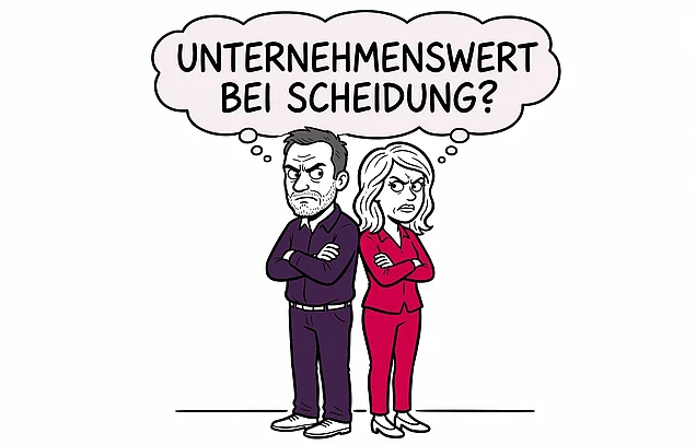 Ehepaare streitet über den Unternehmenswert bei Scheidung