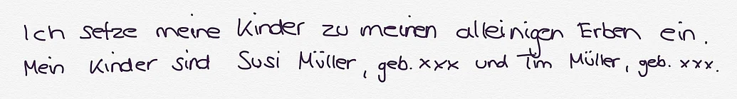 Die ergänzende Auslegung dient der Erforschung des mutmaßlichen Erblasserwillens. 