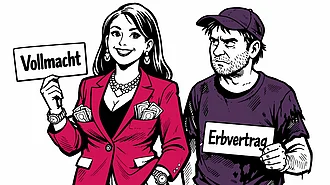 Erbvertrag, Schenkung Wenn es einen Erbvertrag gibt und ein bevollmächtigtes Geschwisterkind erhält Schenkungen, kann es zum Erbstreit kommen.