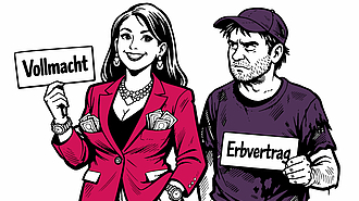 Wenn es einen Erbvertrag gibt und ein bevollmächtigtes Geschwisterkind erhält Schenkungen, kann es zum Erbstreit kommen.