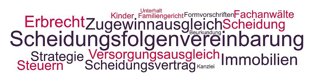 Scheidungsfolgenvereinbarung, Scheidungsvertrag Themen und Begriffe rund um die Scheidungsfolgenvereinbarung