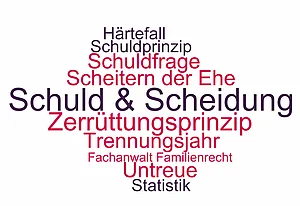 Themen und Begriffe rund um die Schuldfrage bei der Scheidung