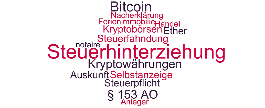 Begriffe rund um die Steuerhinterziehung mit Bitcoin und anderen Kryptowährungen