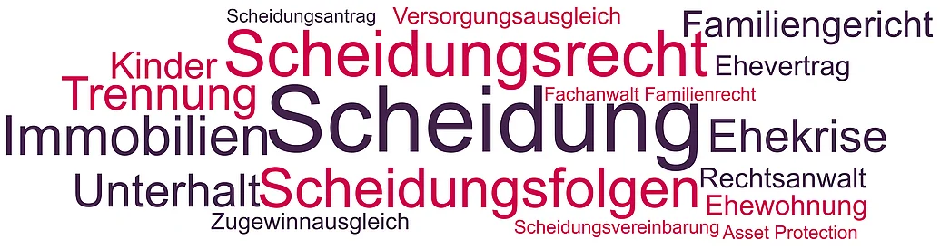 Bei der Scheidung benötigt man einen guten Scheidungsanwalt, der sich im Scheidungsrecht auskennt. Dazu gehört nicht nur Expertise im Familienrecht, sondern gegebenenfalls auch im Wirtschaftsrecht, Steuerrecht und Immobilienrecht. 