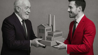 Ein Unternehmer verschenkt sein Unternehmen an einen Mitarbeiter