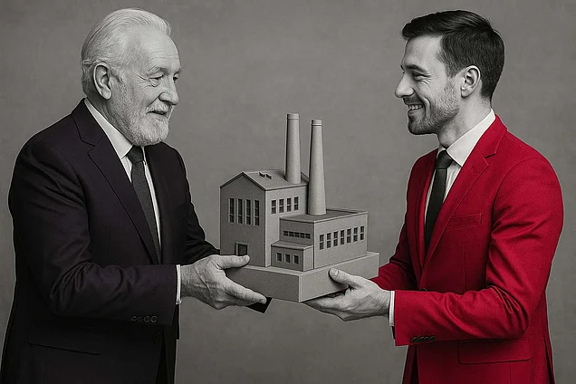 Ein Unternehmer verschenkt sein Unternehmen an einen Mitarbeiter