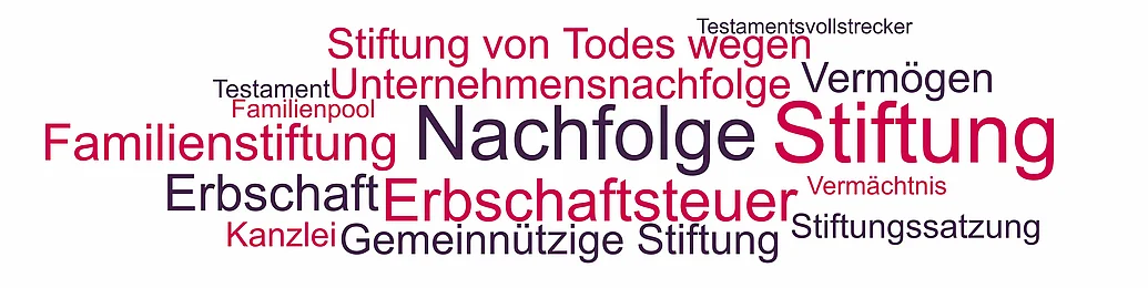 Stiftung, Nachfolge, Vermögen und Erbrecht Begriffe und Themen im Bereich Stiftung, Erbrecht und Nachfolge