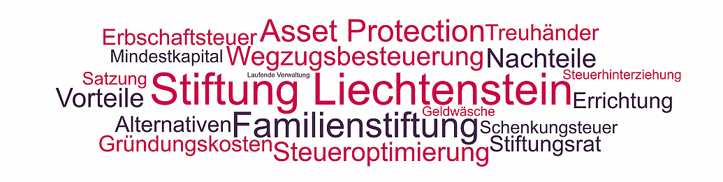 Stiftung Liechtenstein - alle Begriffe und Themen rund um die Gründung und laufende Verwaltung