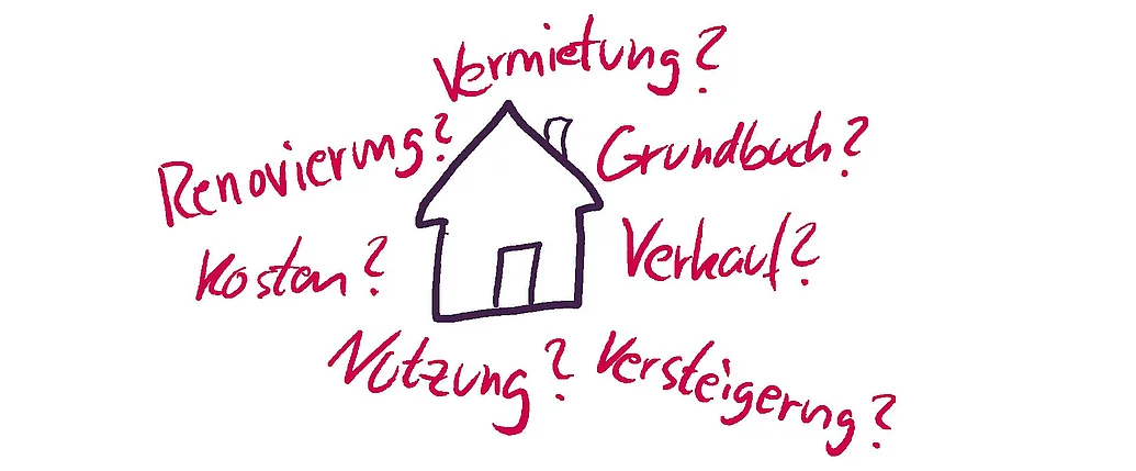 Erbengemeinschaft bei Immobilien (Häuser, Wohnungen etc.) Bei der Erbengemeinschaft mit Immobilien im Nachlass sind viele Fragen zu klären.