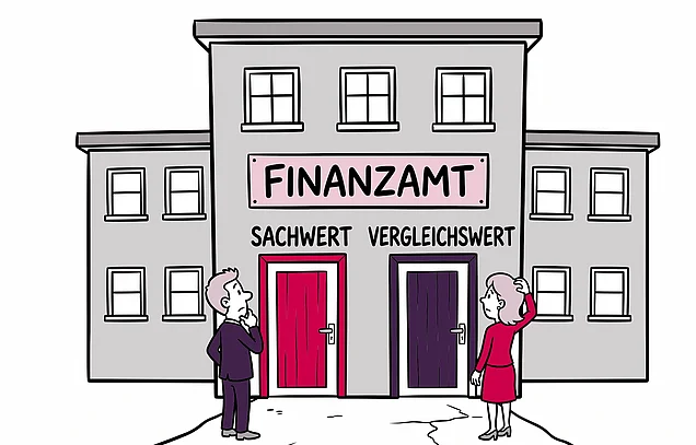 Über die Frage Sachwert oder Vergleichswert lässt sich bei der steuerlichen Immobilienbewertung streiten