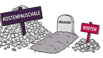 Die Kostenpauschale bei der Erbschaftsteuer kann höher sein als die eigentlichen Kosten.