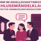 Beschlussmängelklage