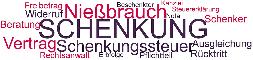 Bei einer Schenkung ist sowohl das zivilrechtliche Schenkungsrecht vom Rechtsanwalt zu beachten, als auch die Schenkungssteuer vom Steuerberater.