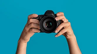 Urheberrecht, Foto, Fotograf Fotograf macht Bild-Aufnahme