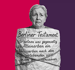 Die Ehefrau ist nach dem Tod des Ehemannes an das gemeinsame Berliner Testament gebunden.