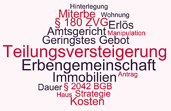 Teilungsversteigerung Erbengemeinschaft Immobilie Themen und Beriffe rund um die Teilungsversteigerung von Immobilien in der Erbengemeinschaft