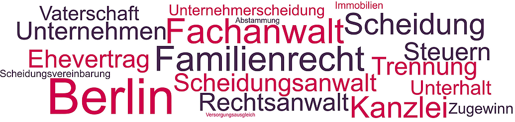 Beratung im Familienrecht durch Fachanwälte in Berlin mit den Schwerpunkten Scheidung, Ehevertrag, Abstammung.