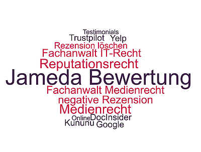 Begriffe rund um die Löschung einer Jameda Bewertung mit einem Anwalt