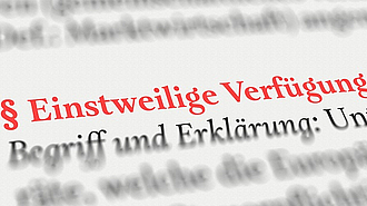 einstweilige Verfügung