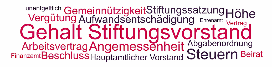 Gehalt Stiftungsvorstand, Vergütung Vorstand Stiftung Themen und Begriffe rund um das Gehalt des Vorstands einer Stiftung
