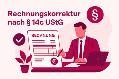 Rechnungskorrektur § 14c UStG