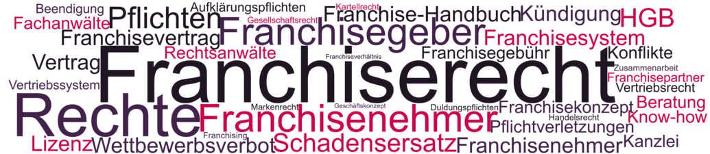 Beim Franchiserecht geht es um Verträge zwischen Franchisenehmern und Franchisegebern die von Rechtsanwälten geprüft werden.