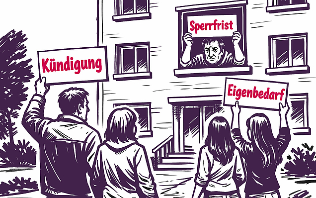 Gesellschafter einer Familiengesellschaft wollen einem Mieter wegen Eigenbedarf kündigen.