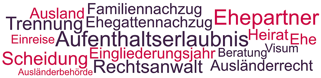 Mit der Trennung entfallen die Voraussetzungen für das Aufenthaltsrecht des Ehegatten im Rahmen des Familiennachzugs. Eine neue Aufenthaltsgenehmigung kann jedoch beantagt werden - auch nach einer etwaigen Scheidung. 