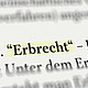 Erbrecht Gesetz