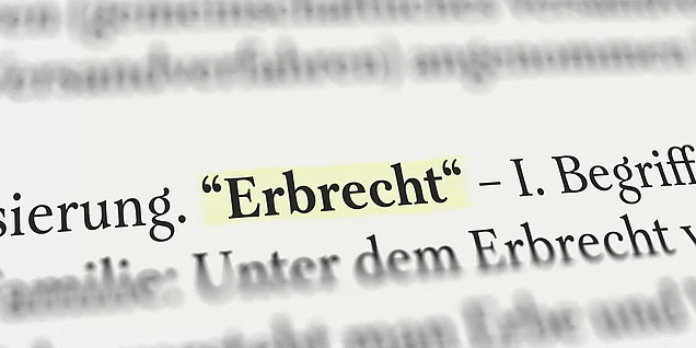 Erbrecht Gesetz