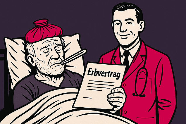 Der Arzt wird vom Patienten in einem Erbvertrag bedacht.