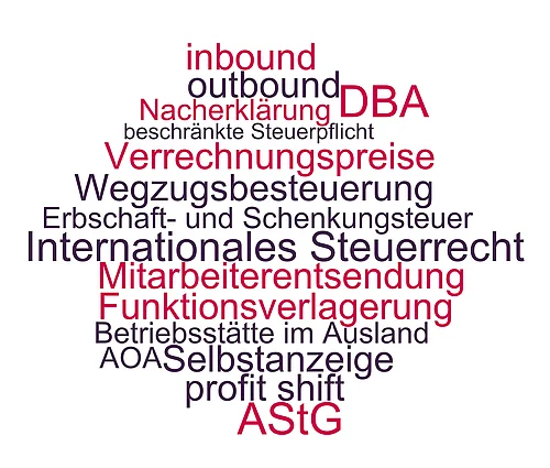 Themen und Begriffe aus dem internationalen Steuerrecht mit Auslandsbezug