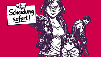 Eine Frau verlangt die Scheidung vor Ablauf des Trennungsjahres