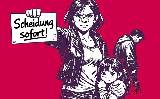 Eine Frau verlangt die Scheidung vor Ablauf des Trennungsjahres