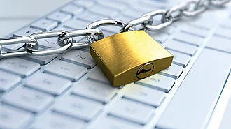 Schloss vor Tastatur, Sperrung von Internetseiten