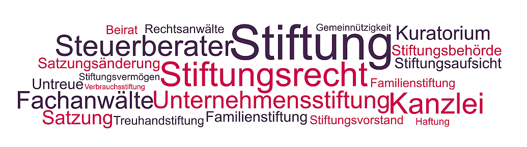 Stiftungsrecht, Rechtsanwalt & Kanzlei Begriffe und Themen rund um Stiftungen und das Stiftungsrecht