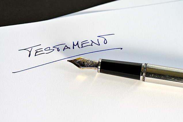 Testament handschriftlich verfasst