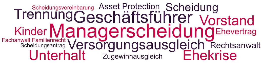 Scheidung von Geschäftsführern, Vorständen und anderen Managern Bei der Scheidung von Geschäftsführern, Vorständen oder Aufsichtsräten gibt es einige Besonderheiten zu beachten.