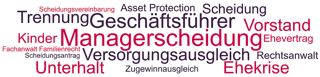 Scheidung von Geschäftsführern, Vorständen und anderen Managern Bei der Scheidung von Geschäftsführern, Vorständen oder Aufsichtsräten gibt es einige Besonderheiten zu beachten.